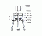 CONJUNTO HIDRÁULICO DE INTERIORES PARTE MECÁNICA FORZA SERIE 4708H DE 3 PATAS
